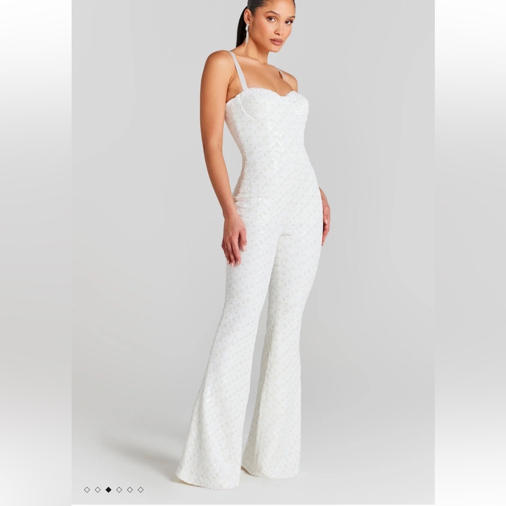 Nadine Merabi | HAILEY WHITE JUMPSUIT